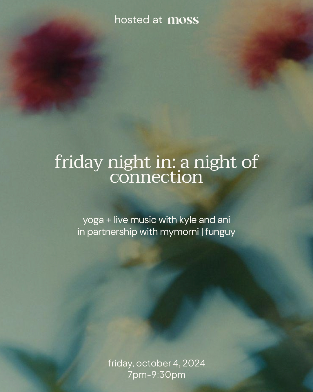 Moss Friday Night In event social creative