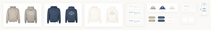 Sameday Health branded hoodie design explorations